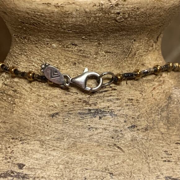 Silpada Spice Box Necklace Sterling Silver Copper Gemstones Pearls 50 In. Long - Picture 11 of 12